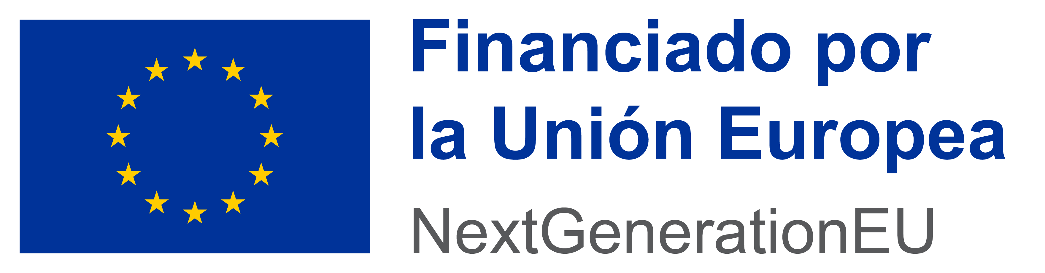 emblema de la Unión Europea + Financiado por la Unión Europa - NextGenerationEU